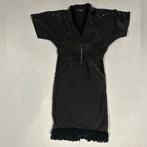 Vintage STASH DeconstructedDress - Corset Waist & Studded Details - Womens large